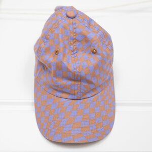 Baggu Trippy Checker Hat Purple